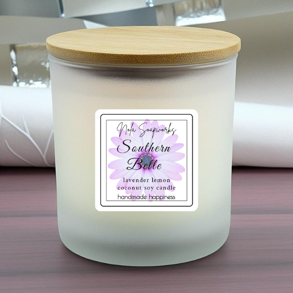 Southern Belle | Lavender + Lemon Coconut Soy Candle