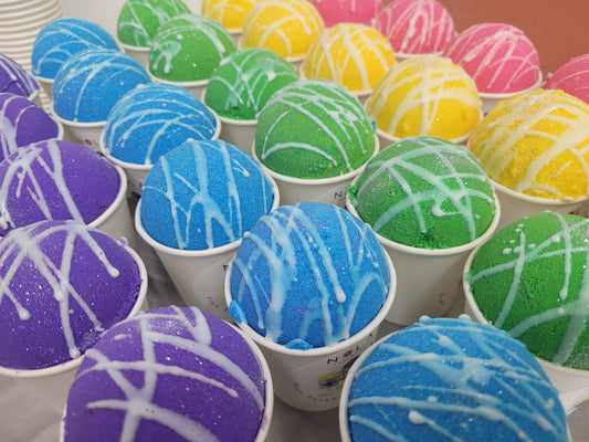 Chill Out with a Snowball Bath Bomb