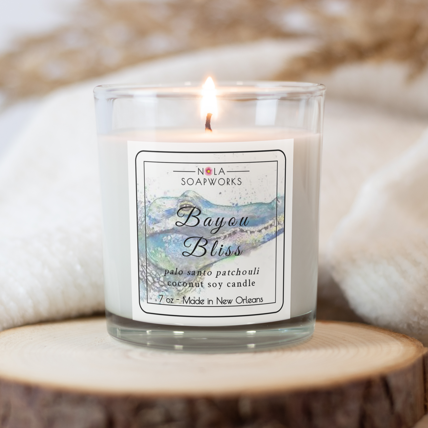 Louisiana Bayou Soy Candle - Palo Santo Patchouli