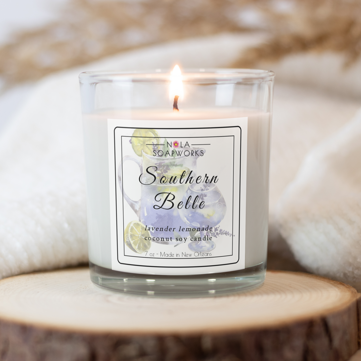 Southern Belle - Lavender Lemon Soy Candle