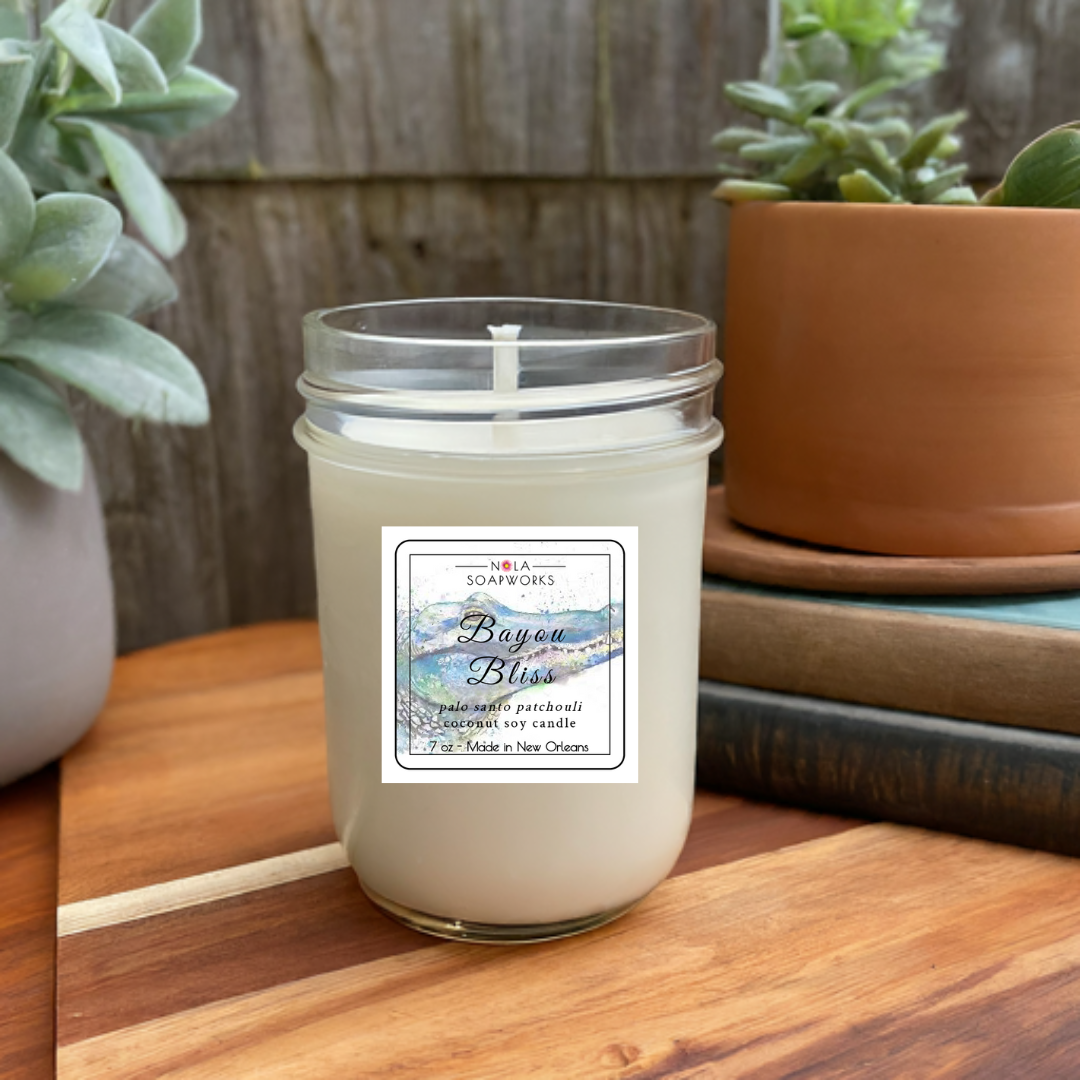 Louisiana Bayou Soy Candle - Palo Santo Patchouli