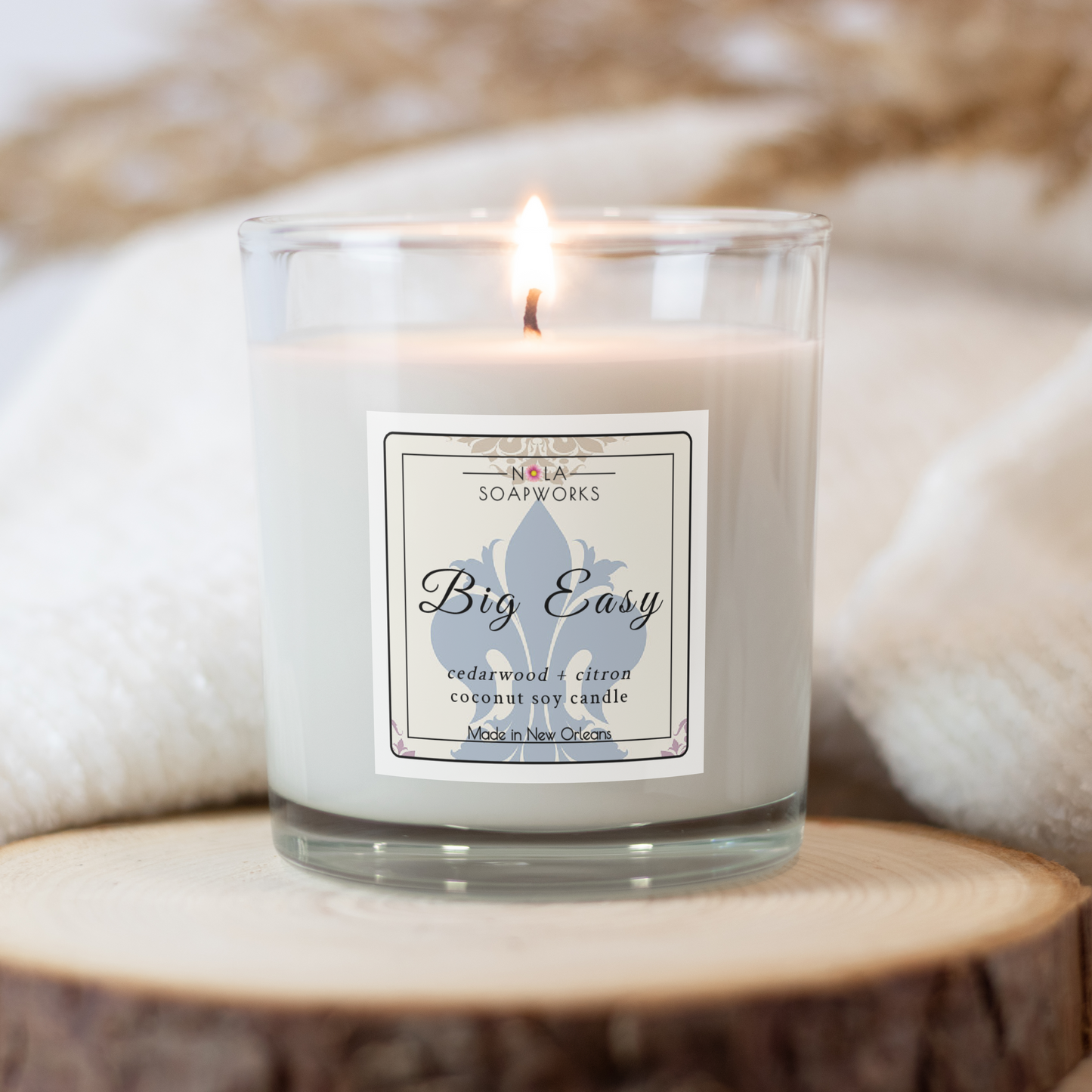 Big Easy Coconut Soy Candle - Citron Cedarwood