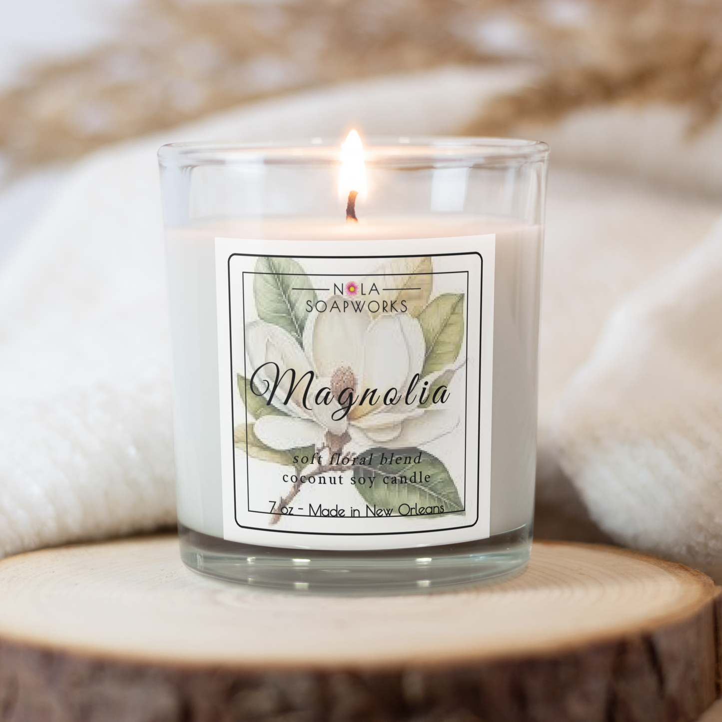 Magnolia Coco Soy Candle - Southern Charm in a Jar