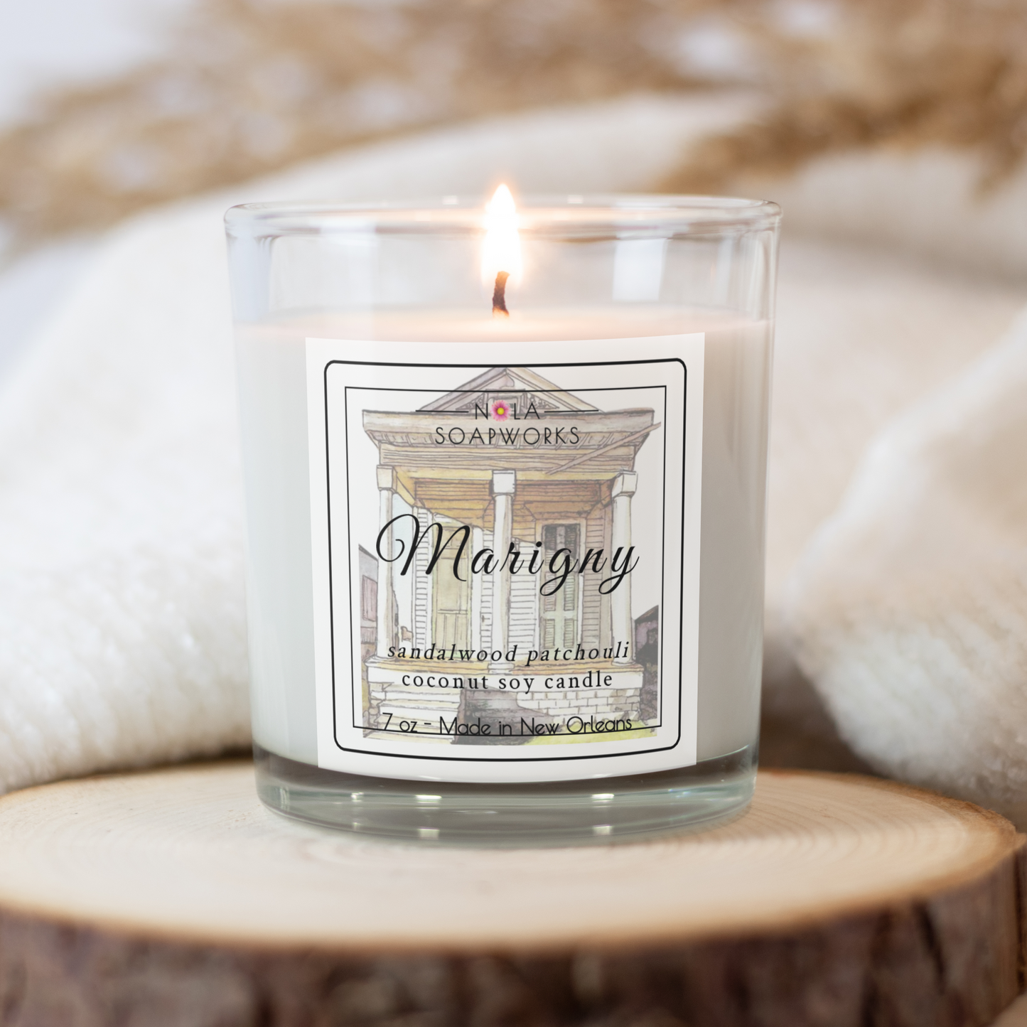 Marigny - Sandalwood Patchouli Coco Soy Candle