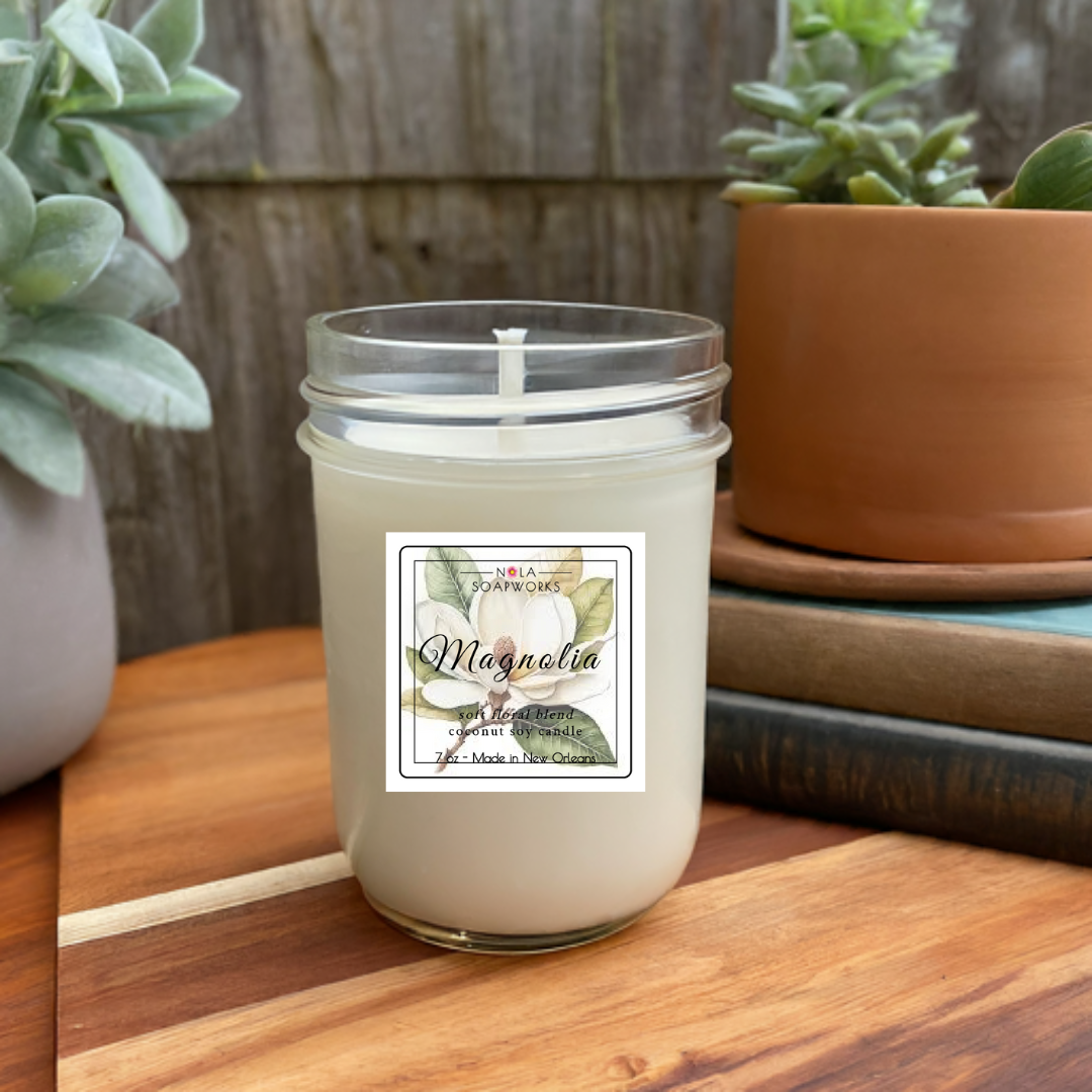 Magnolia Coco Soy Candle - Southern Charm in a Jar