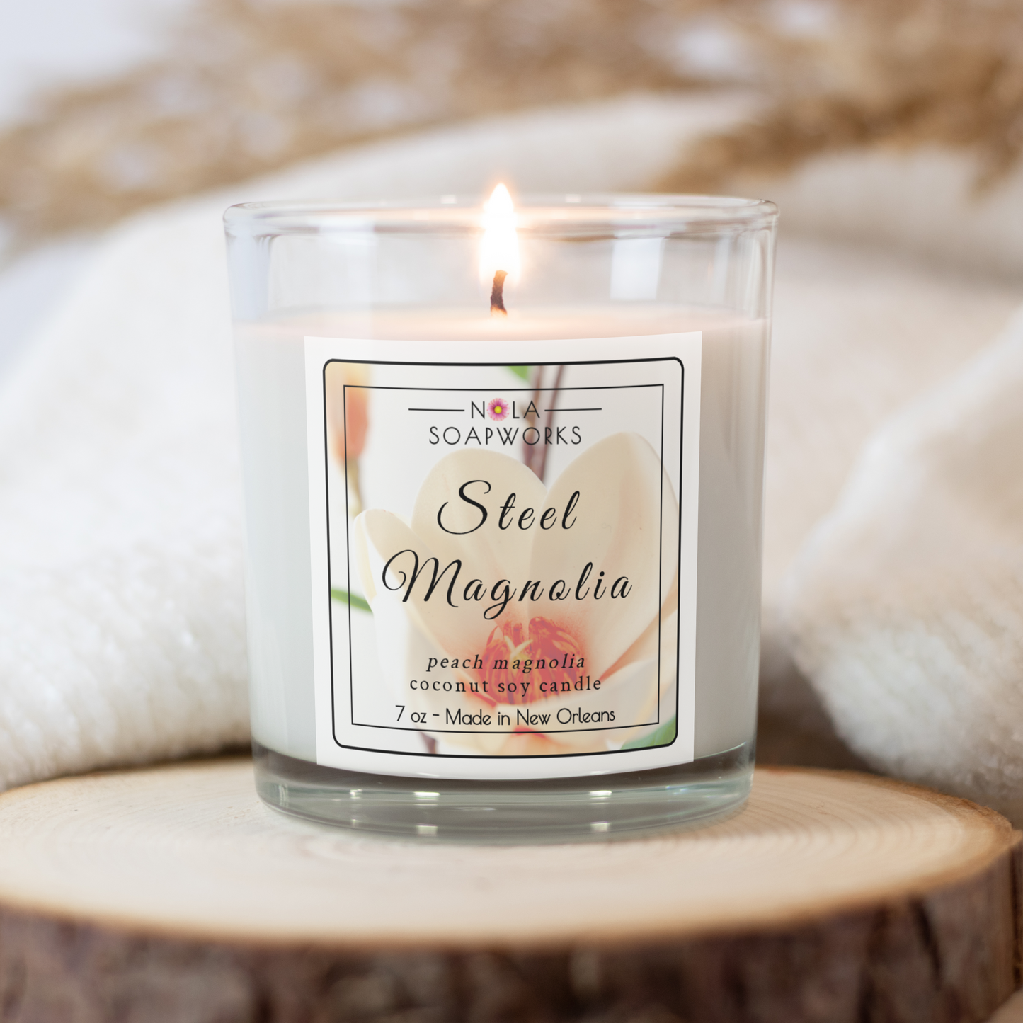 Steel Magnolia - Peach Magnolia Soy Candle