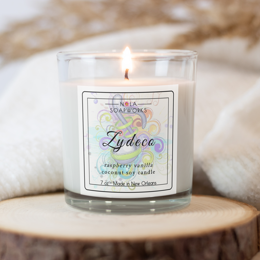Zydeco - Raspberry Vanilla Soy Candle