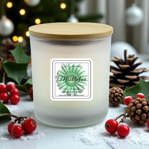 Steal a Kiss Under The Mistletoe - Christmas Candle