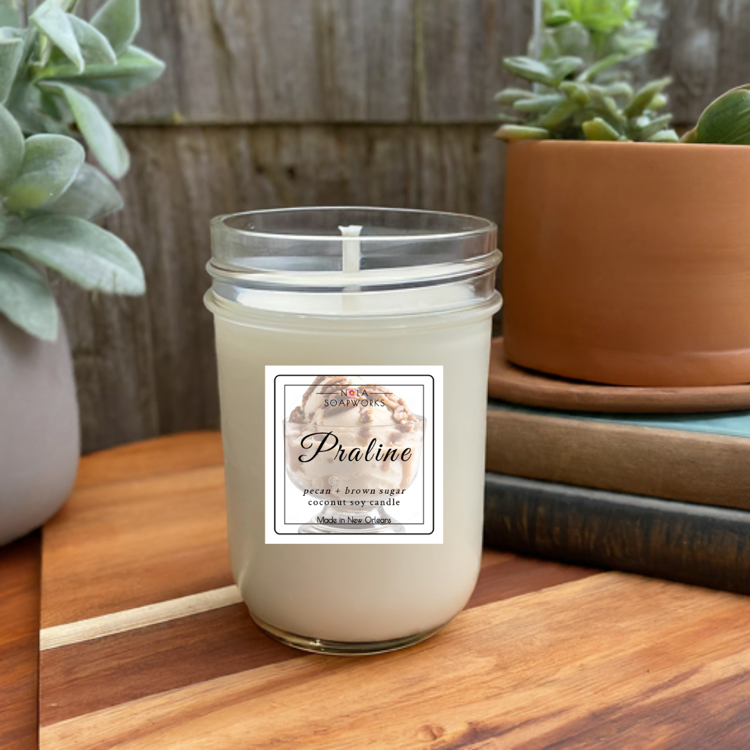 Pralines + Cream Inspired Coconut Soy Candle