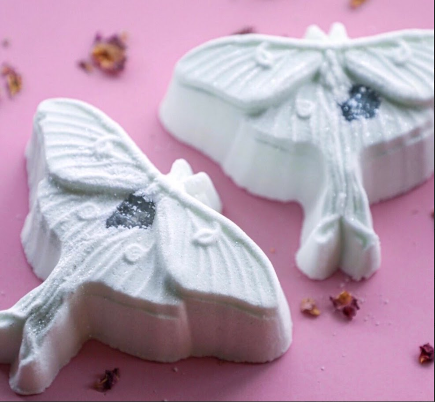 Smoky Quartz Luna Moth Bath Bomb