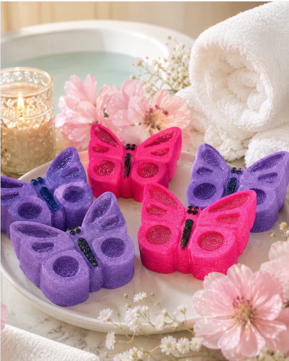 Flutter and Fizz - Butterfly Bath Bombs