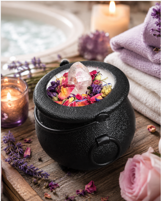 Magic Spell Quartz Crystal Point Cauldron Bath Bomb
