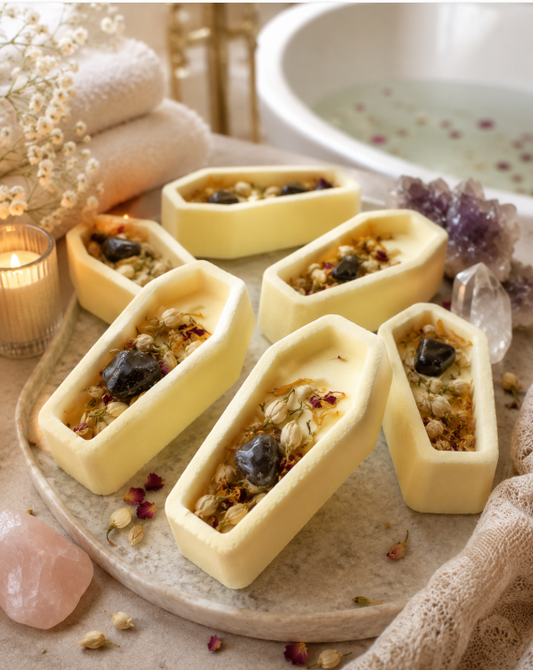 Pushing Up Daisies Peek-a-Boo Moon Coffin Bath Bomb