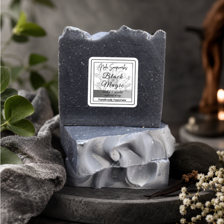 Black Magic Charcoal Soap - Tonka + Woods - 5oz