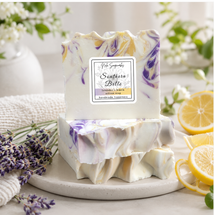 Southern Belle-Coconut Milk Soap -Lavender Lemon