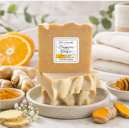 Golden Glow - Turmeric + Ginger Goat Milk Soap