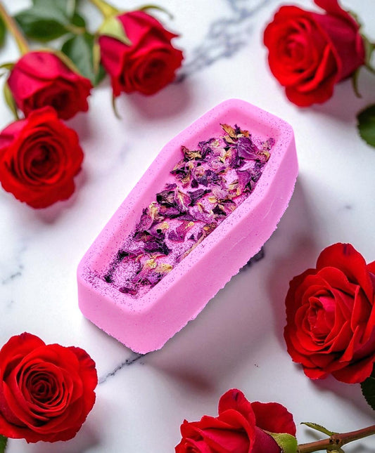 Bed of Roses Pink Coffin Bath Bomb - 6oz